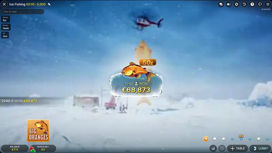 Ice Fishing Gamble Game